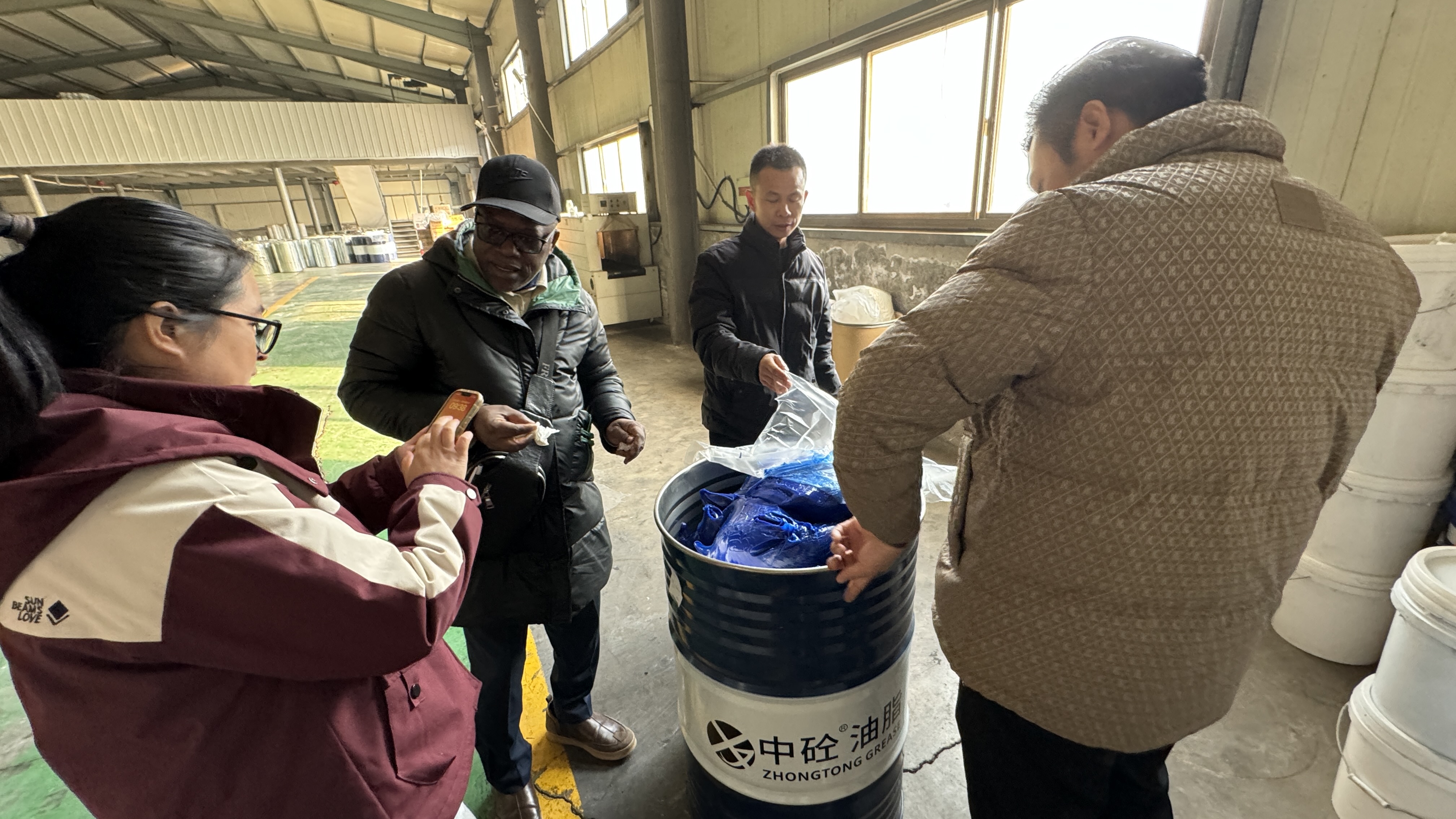 Welcome Jordanian customers to visit China Concrete Factory.